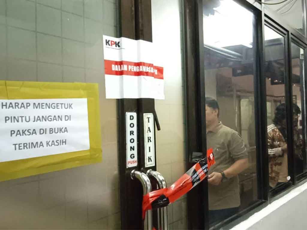 Ruangan Disegel KPK di Medan