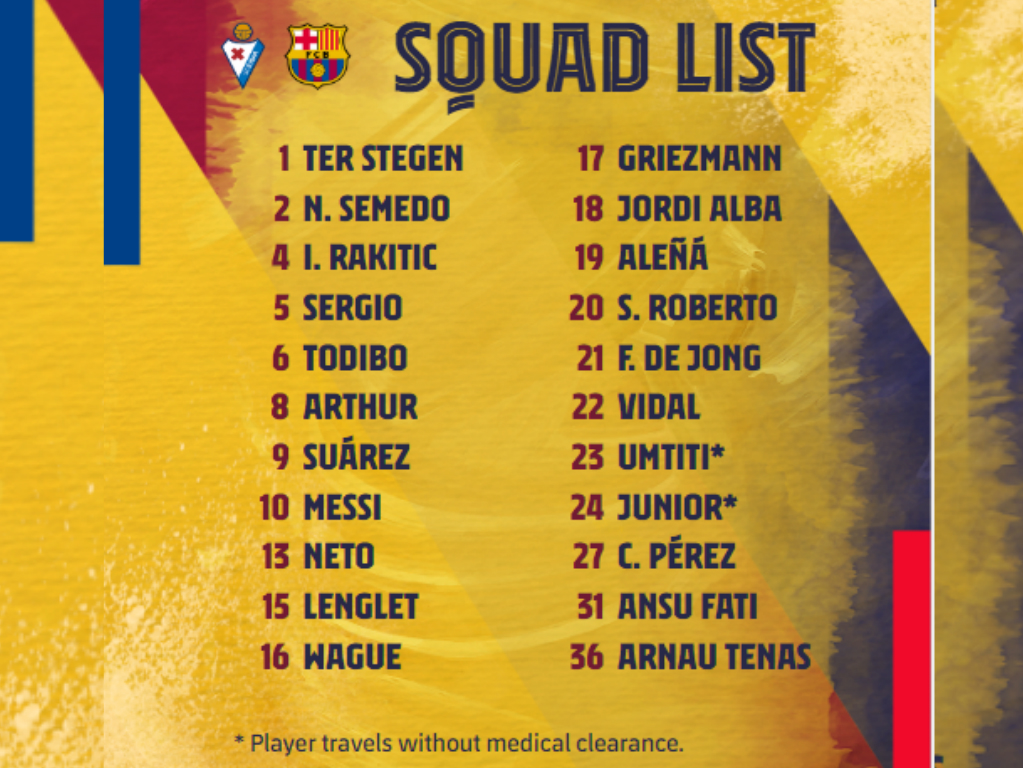 Squad Barcelona