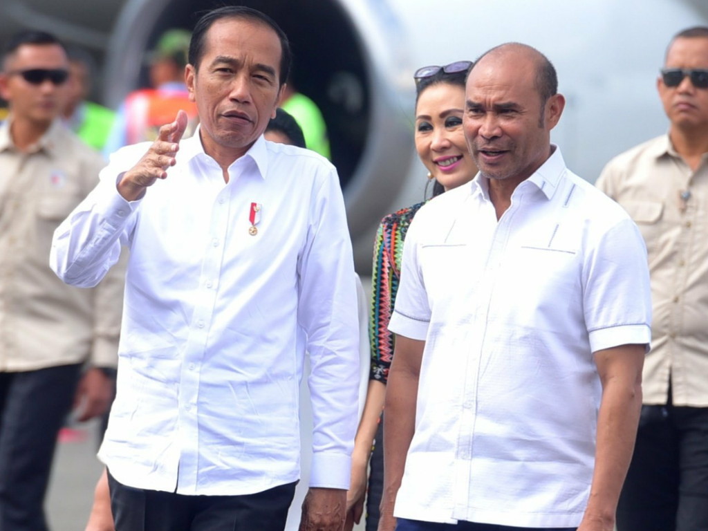 Presiden Jokowi dan Gubernur NTT Viktor Laiskodat