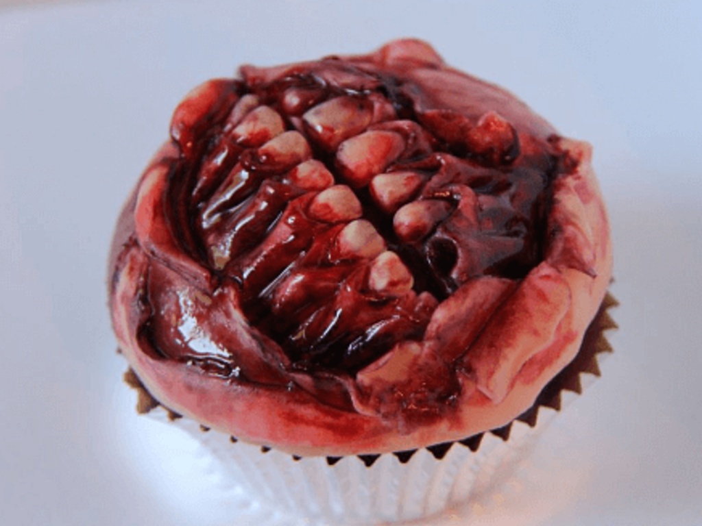 Zombie Mouth Cupcake
