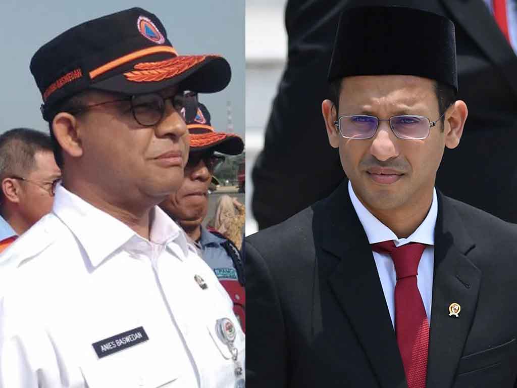 Anies Baswedan dan Nadiem Makarim