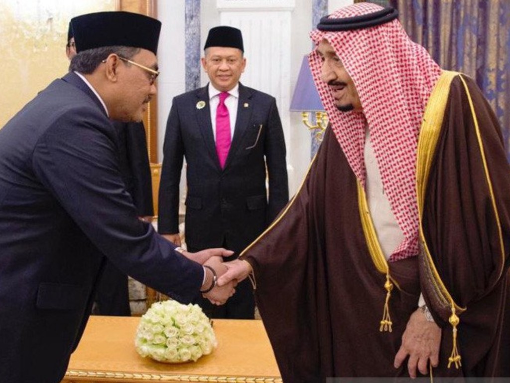 Jazilul Fawaid bersalaman dengan Raja Salman