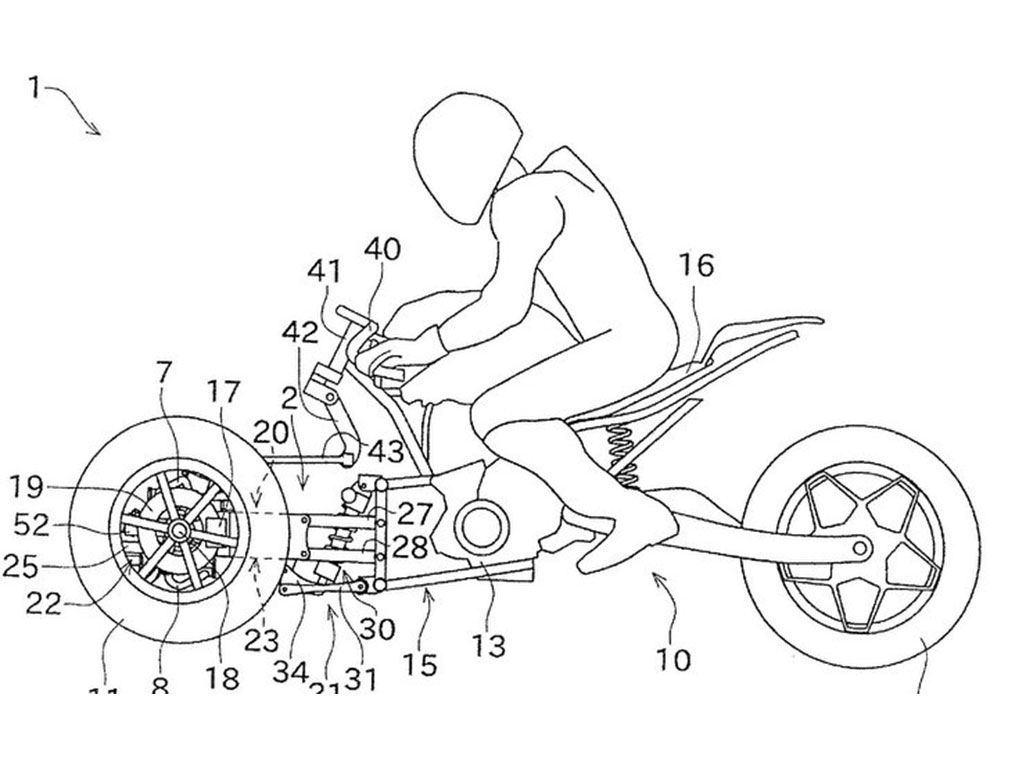 Kawasaki Patenkan Sketsa Desain Motor Roda Tiga Tagar