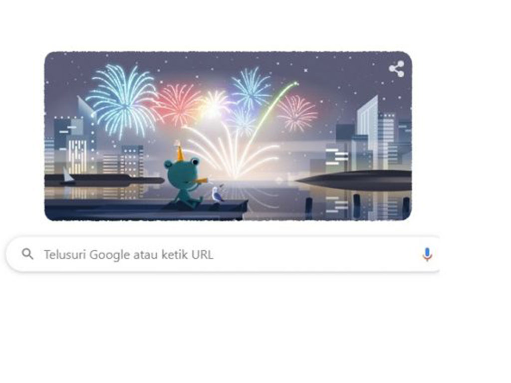 Google Doodle Tahun Baru 2020