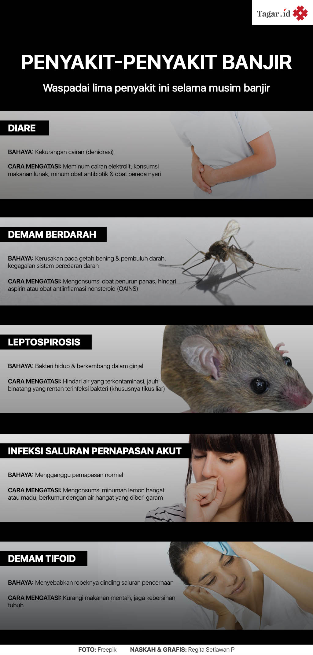 Infografis: Penyakit-penyakit Banjir