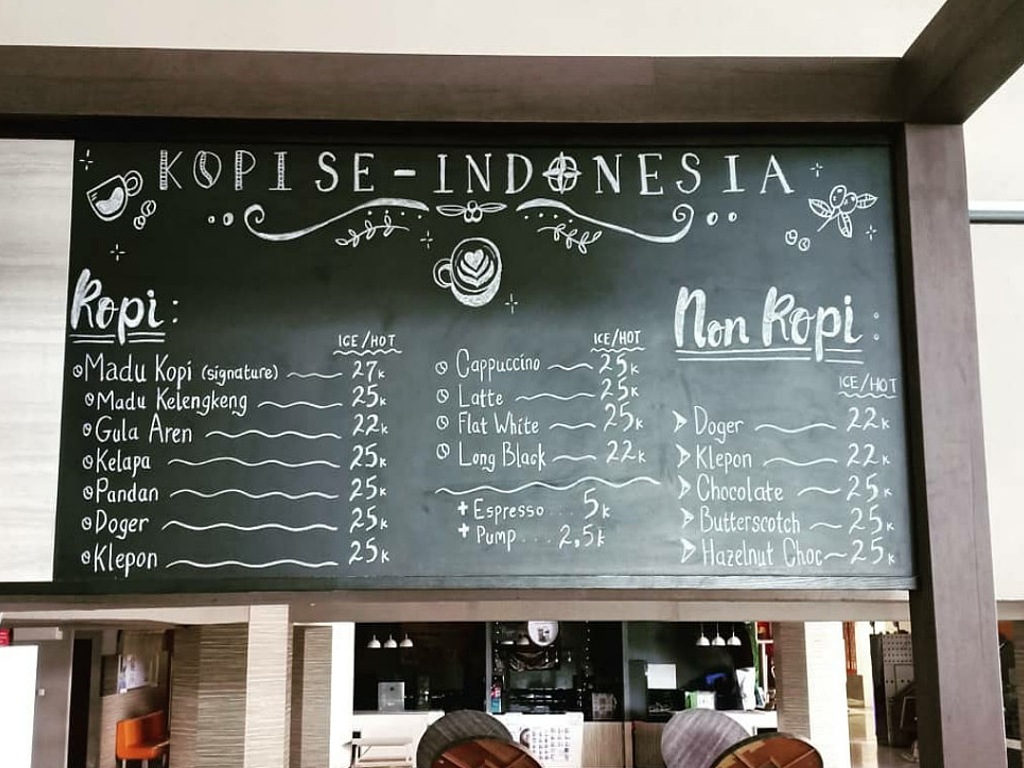 Daftar Menu Kopi se-Indonesia Milik Nicholas Sean