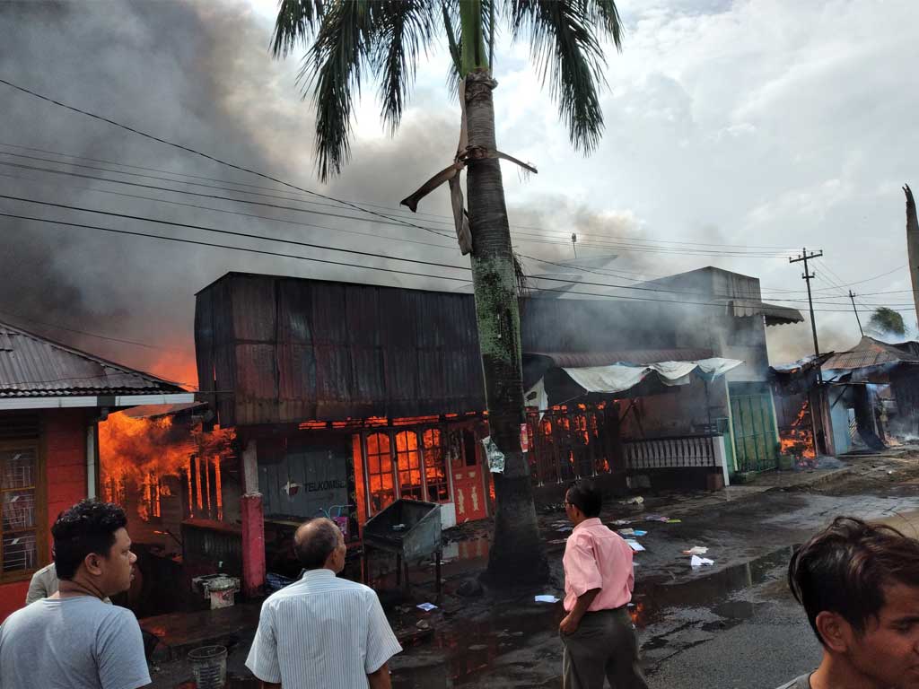 Kebakaran di Sidempuan