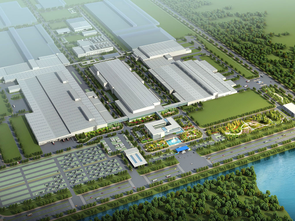 Pabrik General Motor di Wuhan China.