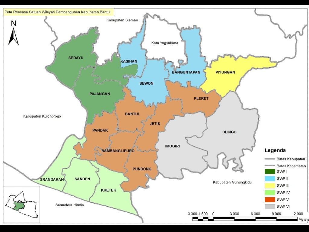 Peta Kabupaten Bantul