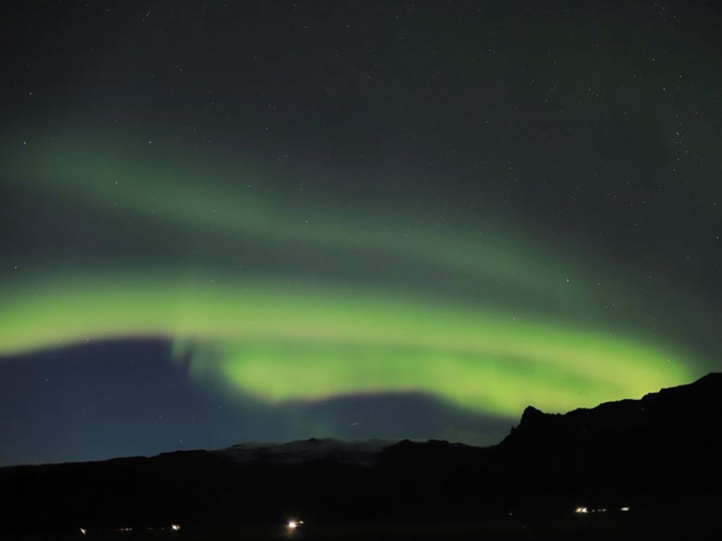 Aurora di langit Islandia