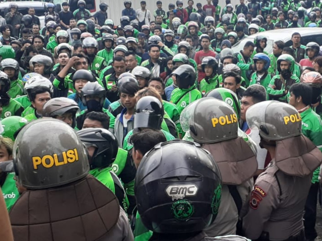 Ojol dan DC bentrok di Sleman