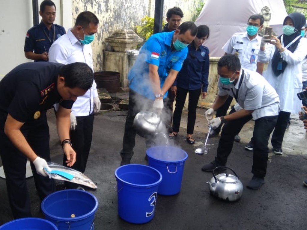 pemusnahan sabu-sabu di Yogyakarta