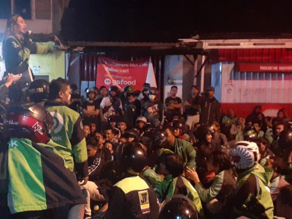 pasca bentrok massa ojol di Sleman