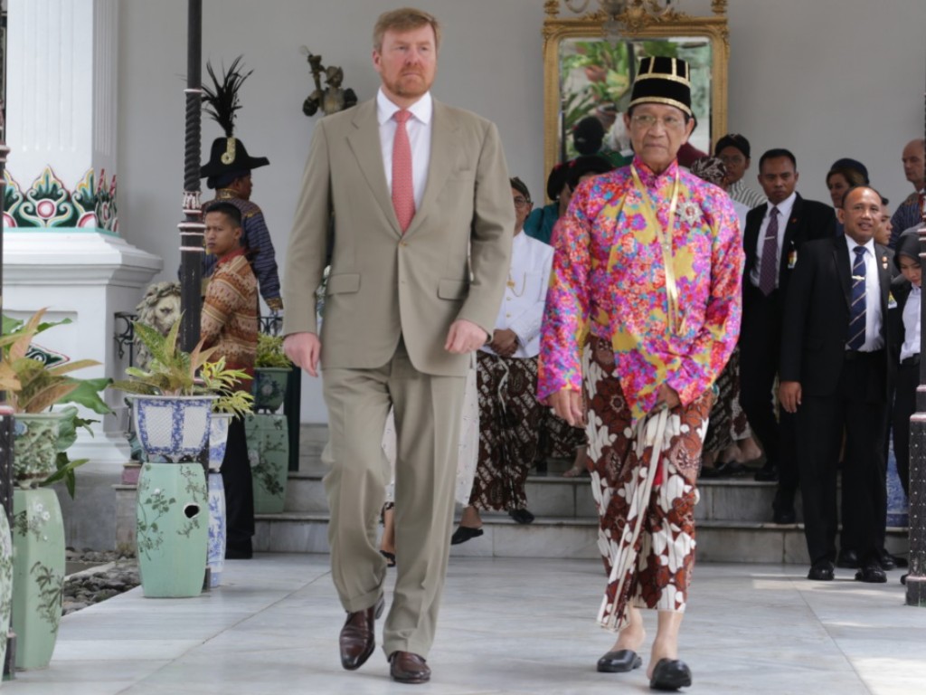 Raja Belanda Willem-Alexander dan Raja Keraton Yogyakarta Sri Sultan HB X