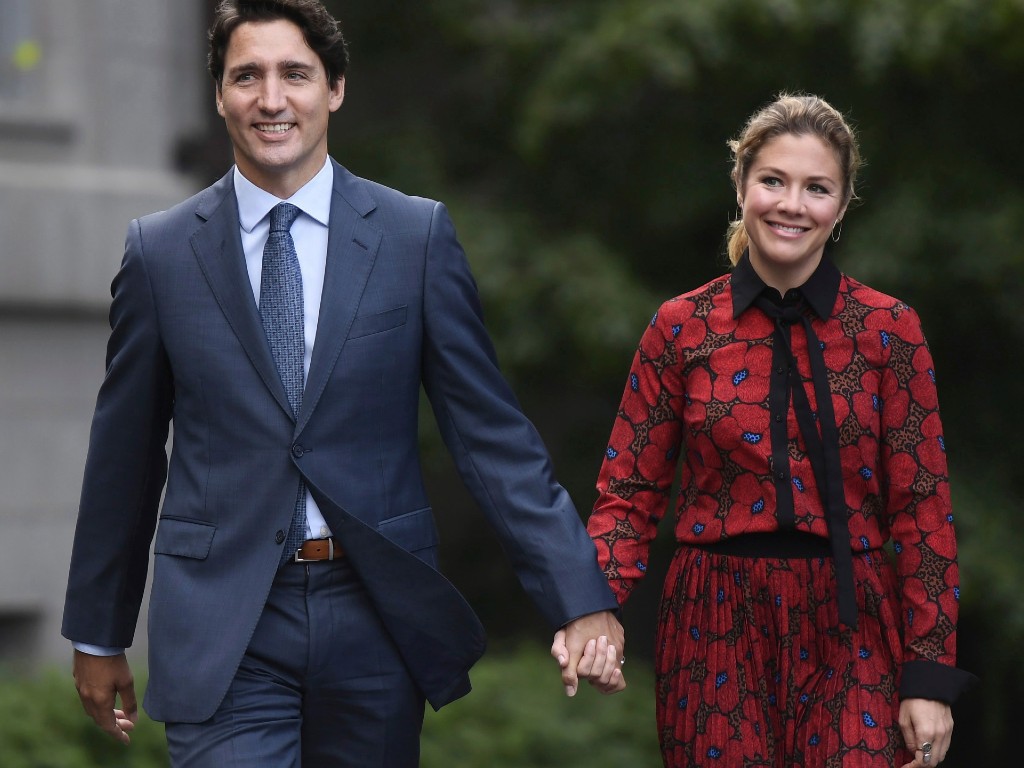 Perdana Menteri Kanada Justin Trudeau dan sitrinya Sophie Gregoire Trudeau