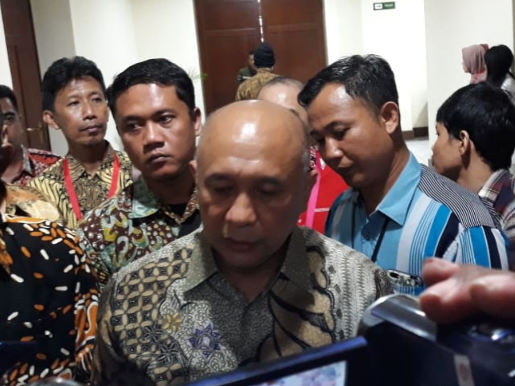 Menteri Koperasi dan Usaha Kecil dan Menengah Teten Masduki di Yogyakarta