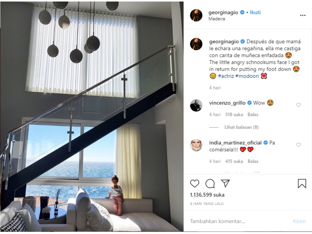 Postingan Instagram Istri Cristiano Ronaldo