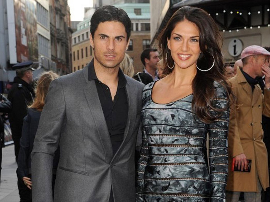 Mikel Arteta dan Istri