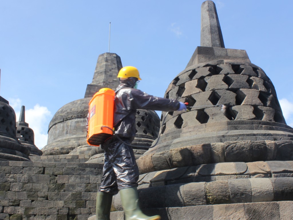 borobudur disemprot