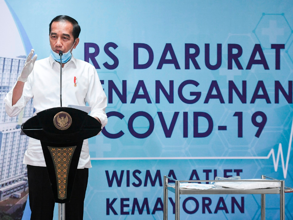 Jokowi Tinjau Wisma Atlet