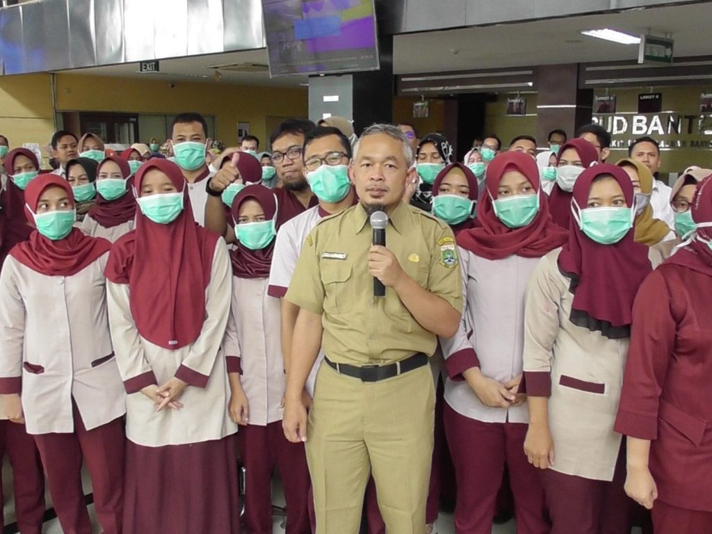 Para tim medis dari RSUD Banten