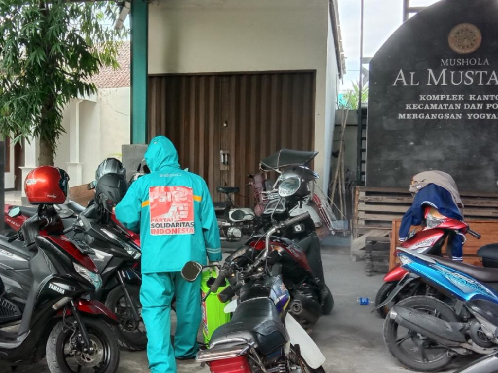 Penyemprotan disfektan Yogyakarta