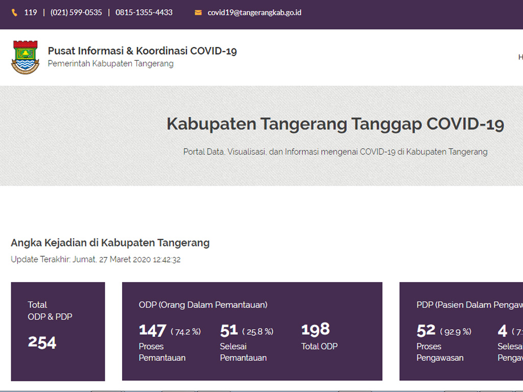 Website Penanganan Covid 19