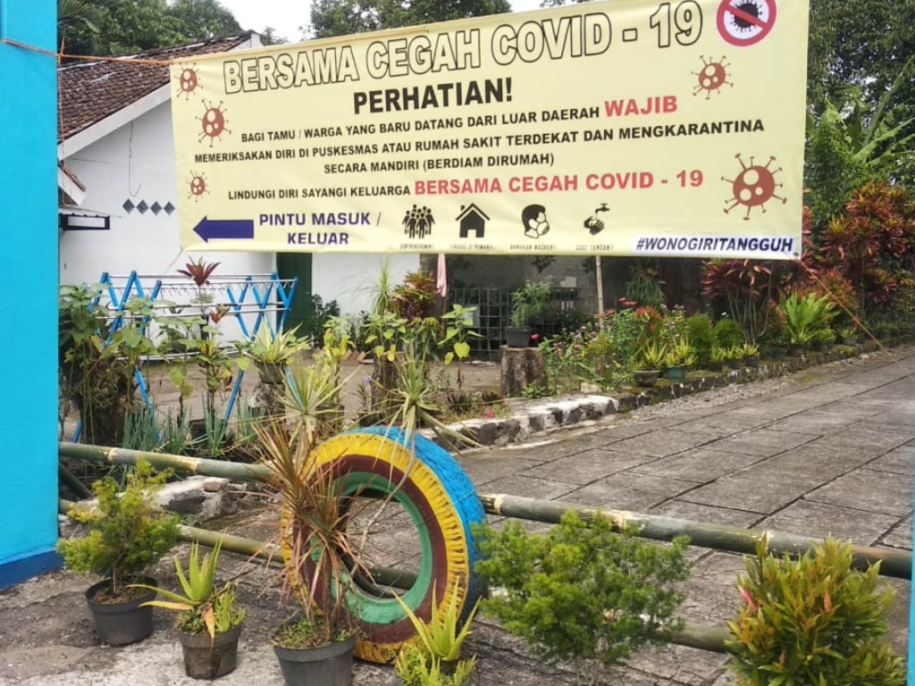 lockdown kampung di Yogyakarta