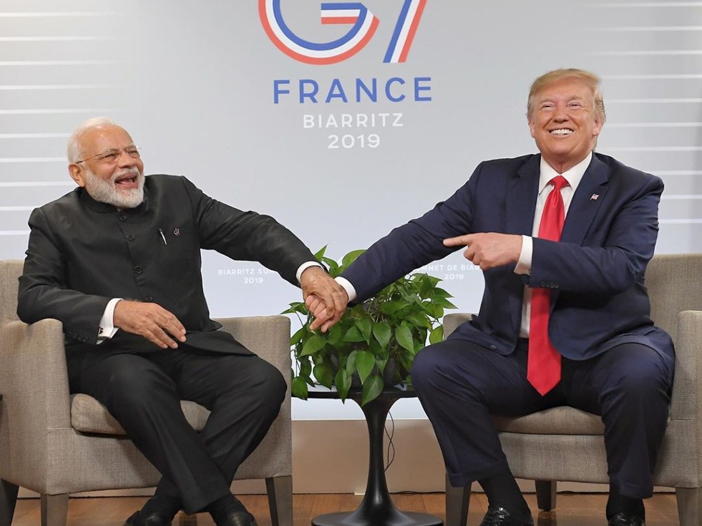 Perdana Menteri India, Narendra Modi dan Presiden AS, Donald Trump