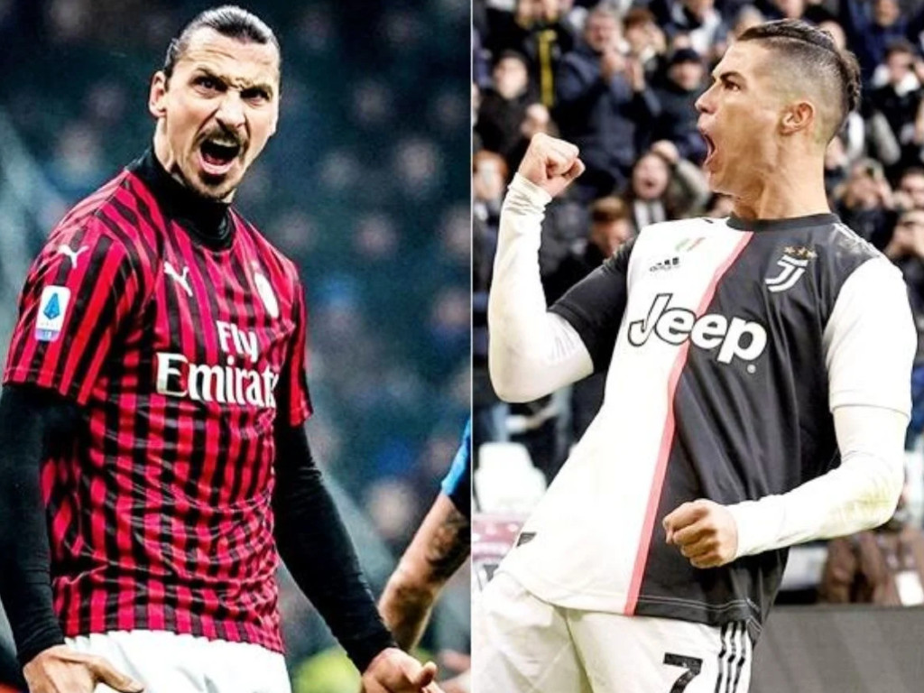 Zlatan Ibrahimovic dan Cristiano Ronaldo