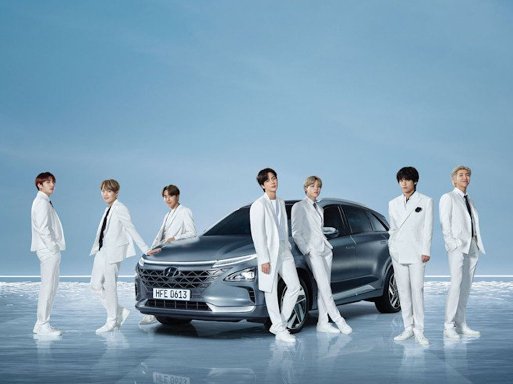 BTS dan Mobil Hidrogen Hyundai NEXO