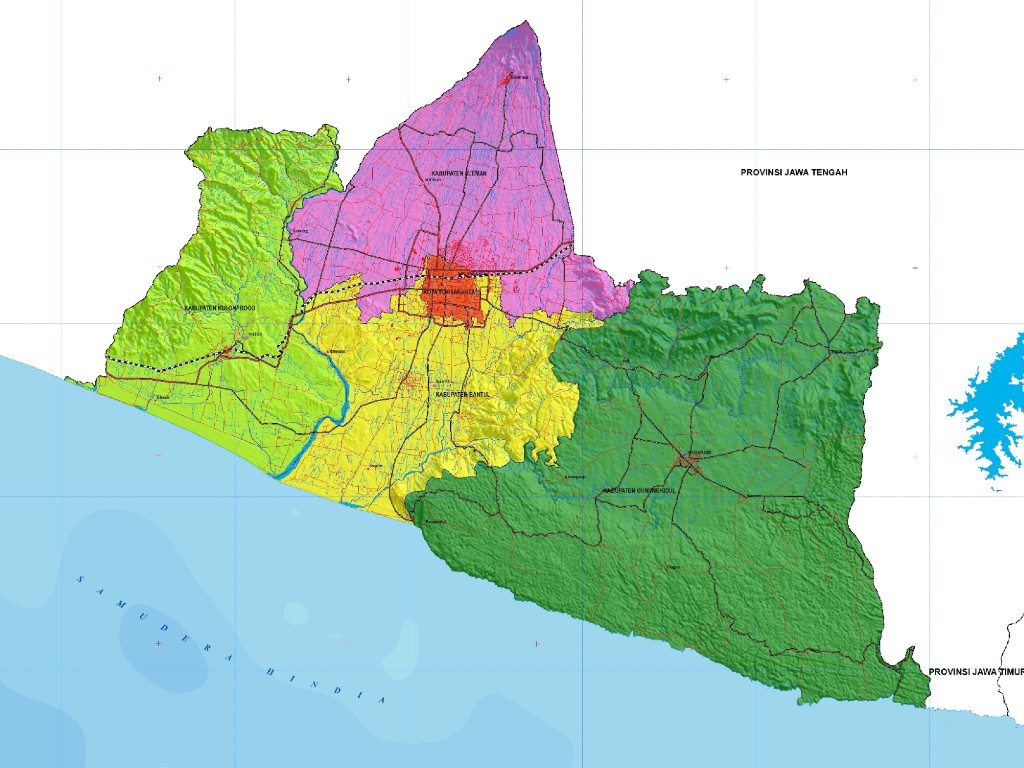 Peta Daerah Istimewa Yogyakarta