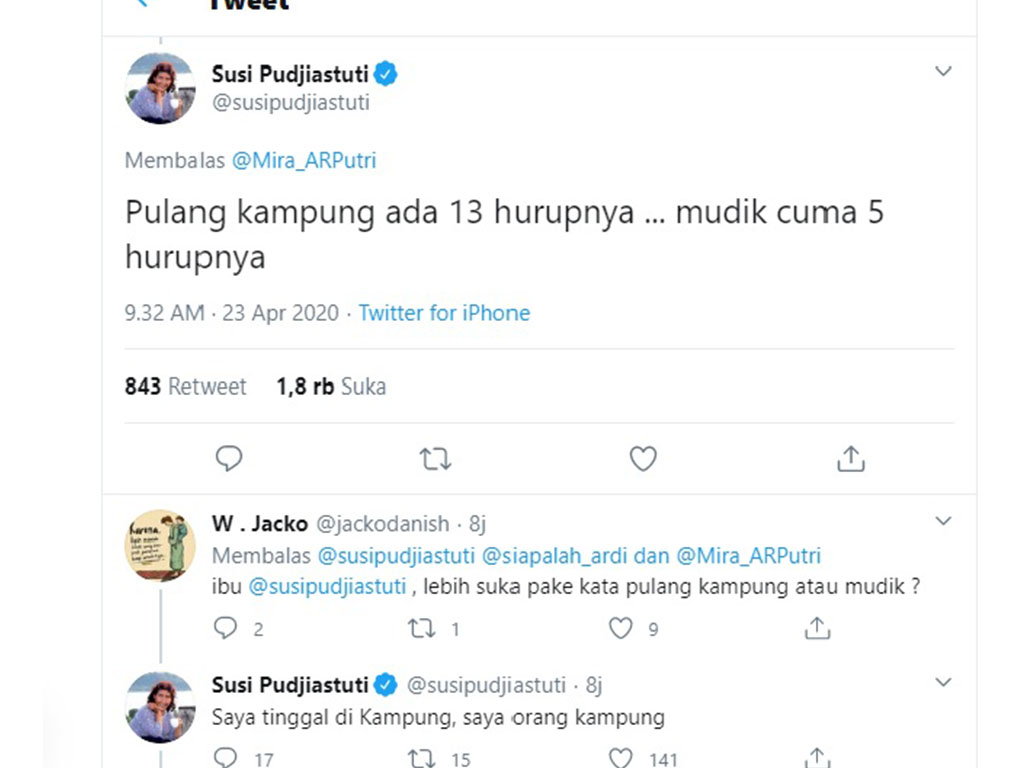 Twitter Susi Pudjiastuti