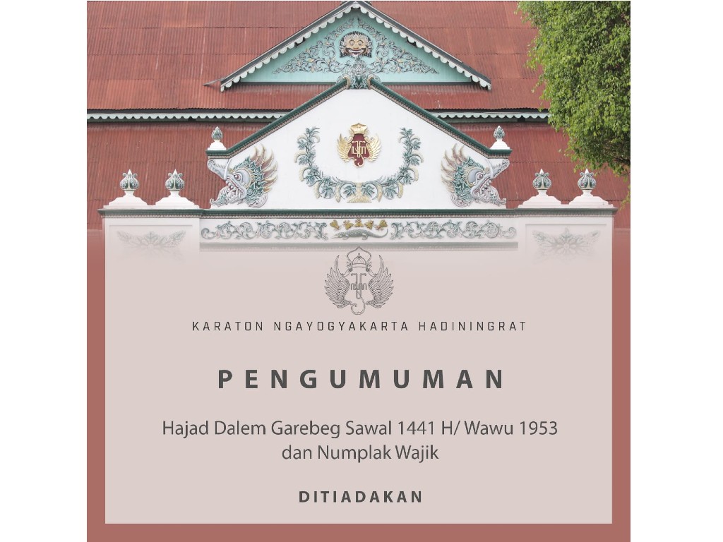 Garebeg Sawal Keraton Ditiadakan