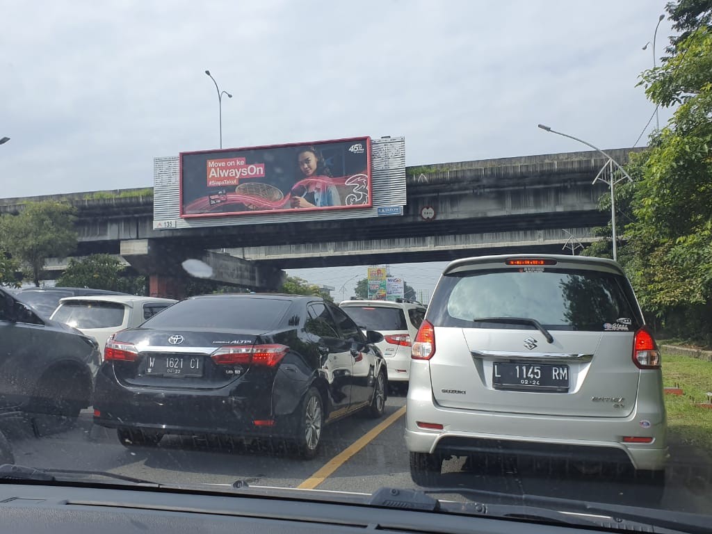 Ilustrasi Kemacetan PSBB Surabaya