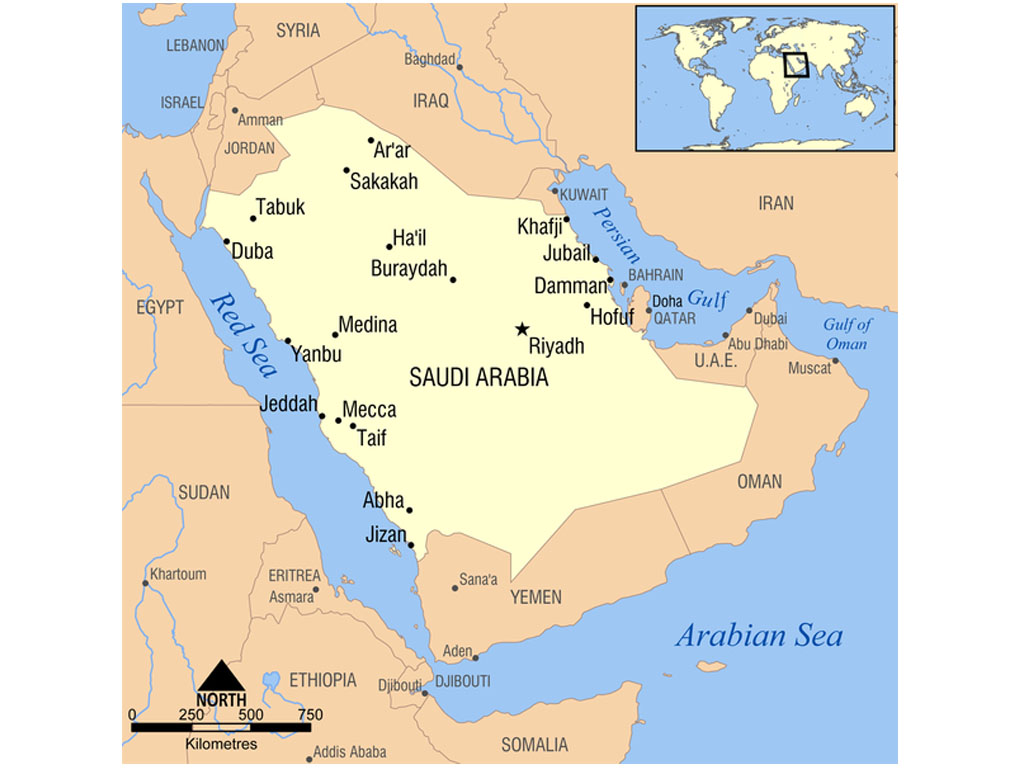posisi arab saudi