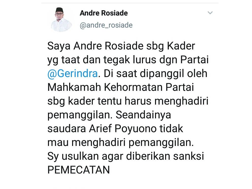 Andre Rosiade Arief Poyuono