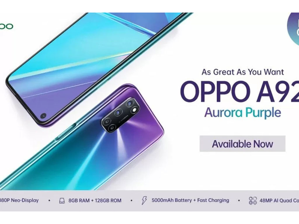 Oppo A92 Aurora Purple