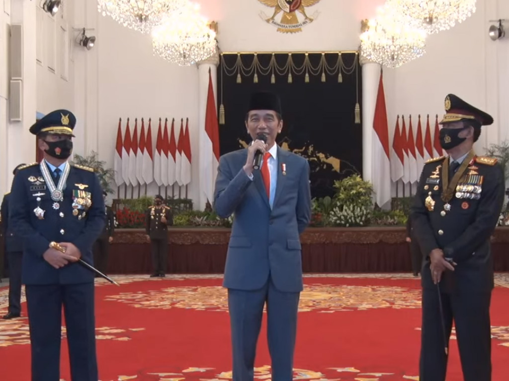 Jokowi, Kapolri dan Panglima TNI