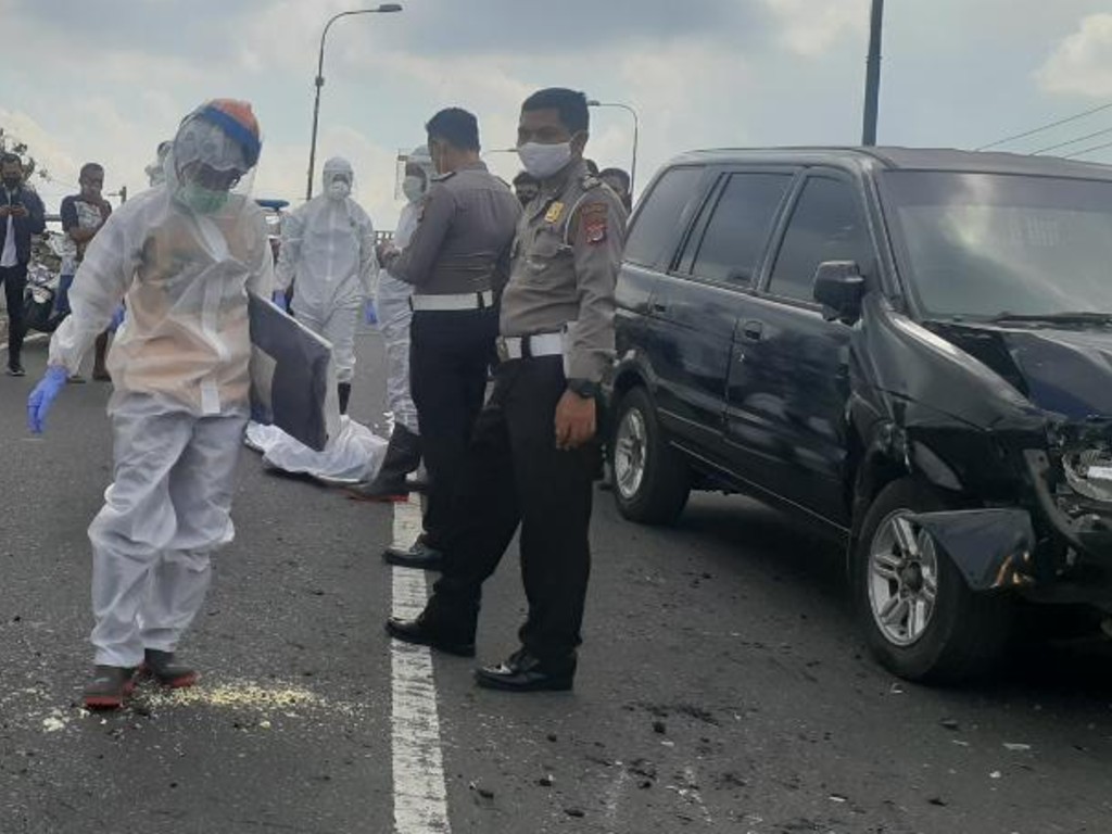 Kecelakaan di jembatan Lempunyangan Kota Yogyakarta