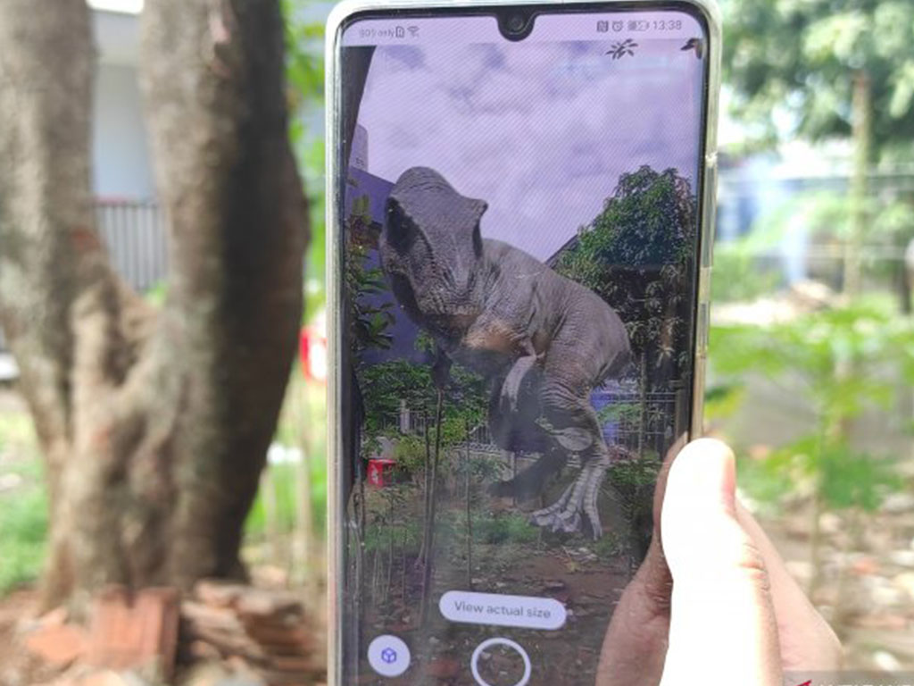 Dinosaurus 3D di Google