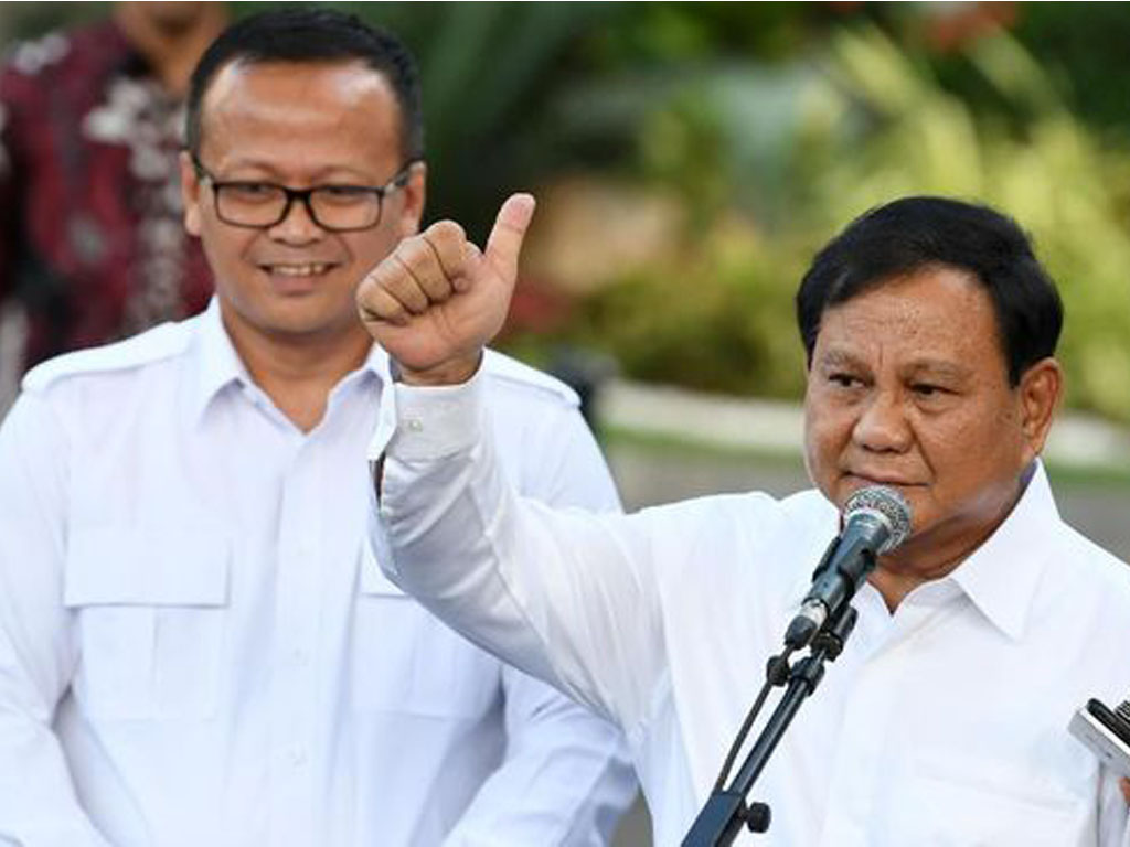 Menteri Prabowo Subianto dan Edhy Prabowo