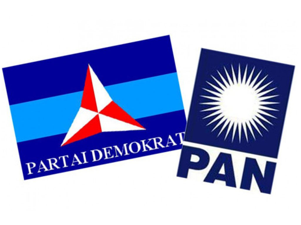 Bendera Partai Demokrat-PAN