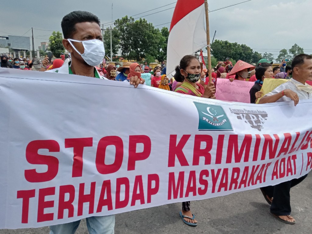Demo di Masyarakat Adat Medan