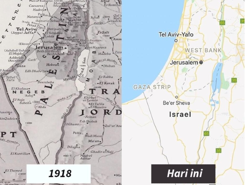 Peta Palestina Hilang