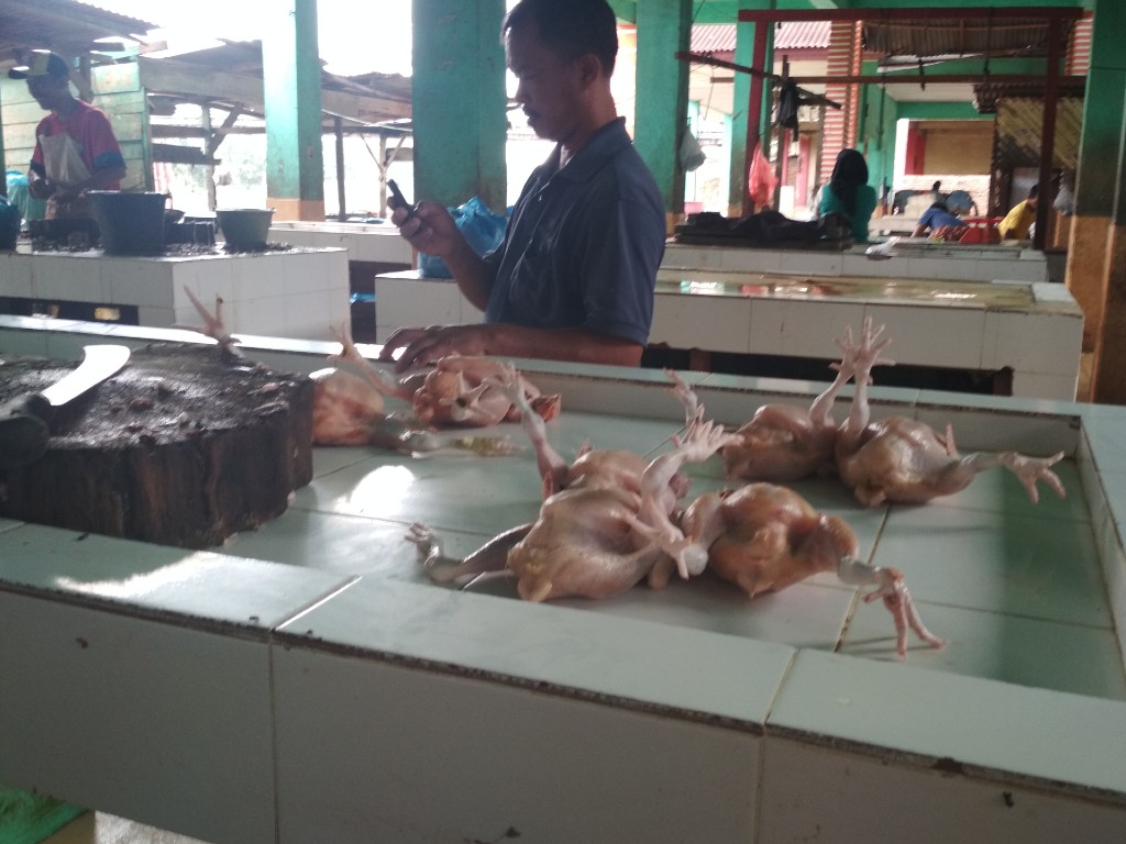 Pedagang Ayam Potong Aceh Tamiang