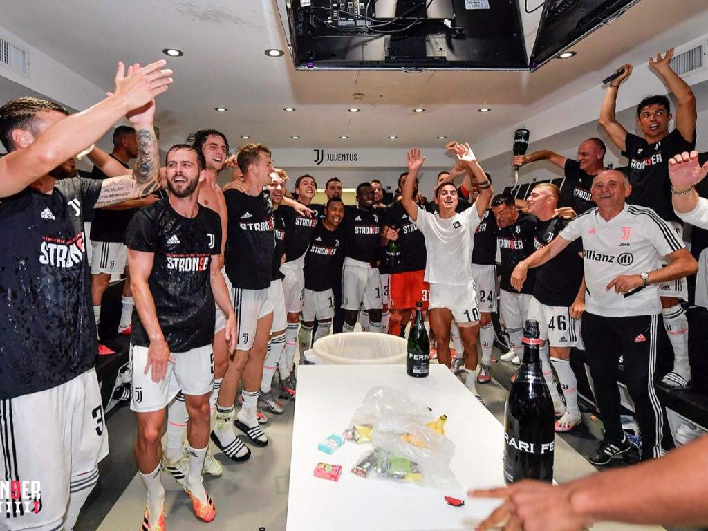 Perayaan juara Juventus