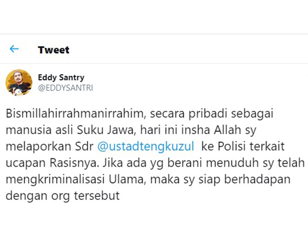 Tweet Eddy Santri