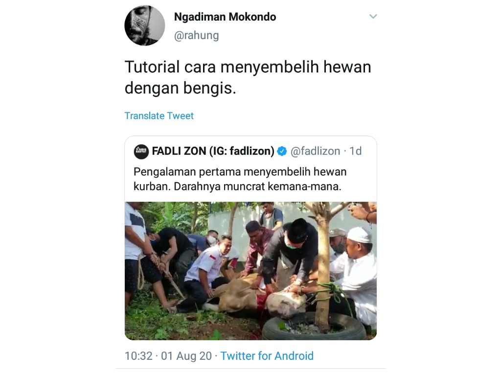 Fadli Zon Tweet