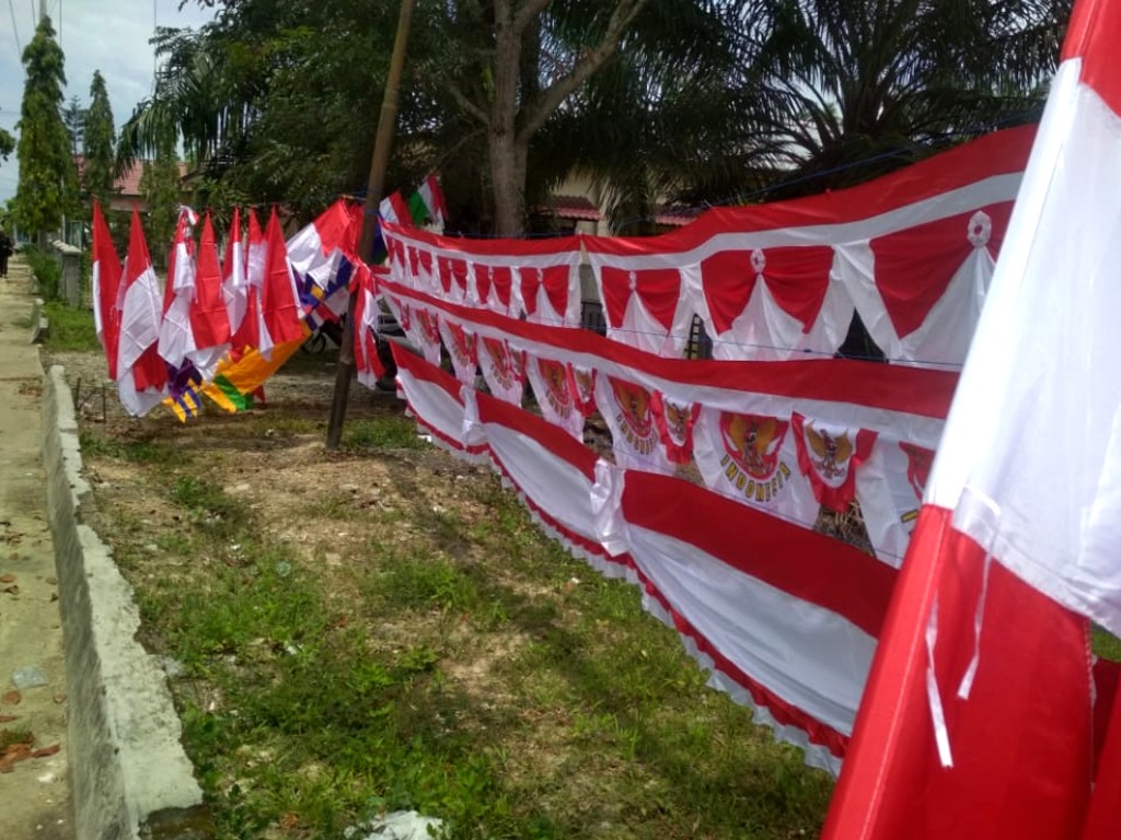 Bendera Indonesia di Aceh Tamiang